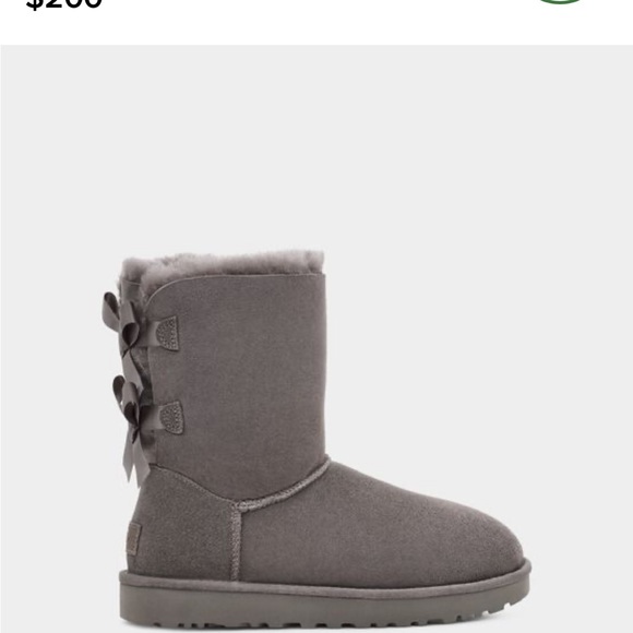 UGG Women’s Bailey Bow in grey size 10 - Picture 6 of 11